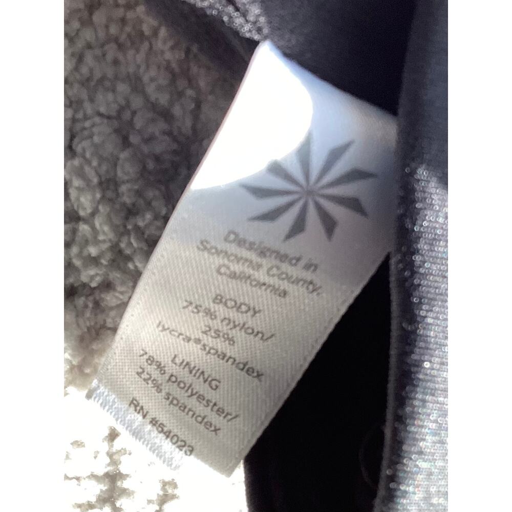 Athleta salutation legging 7/8 tights cut‎ out  black womens size xs - Picture 8 of 11